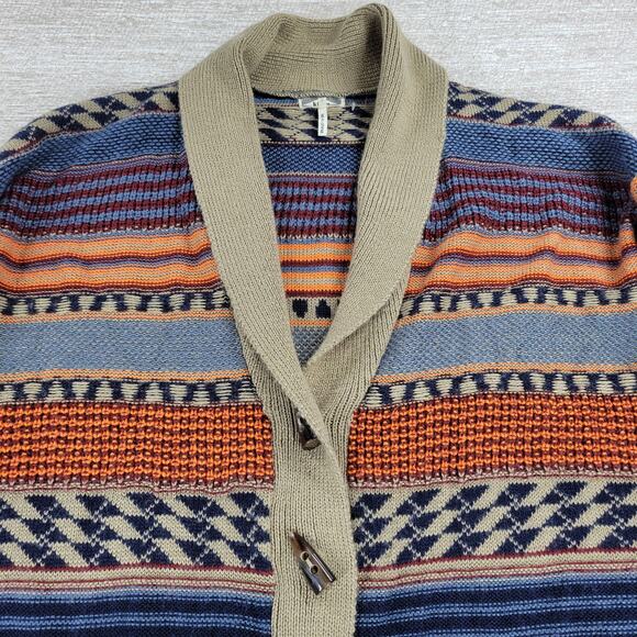 Kirra Wool Blend Toggle Cardigan Sweater Shawl Collar Boho Fall Knit Small - Picture 13 of 16